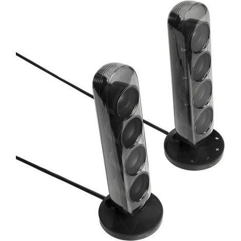 Harman Kardon Set altoparlanti pc Soundsticks 5 Clear black 190W HKSOUNDSTK5BEP