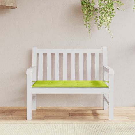 Cuscino per Panca Verde Brillante 120x50x4 cm in Tessuto Oxford vidaXL (1/5)