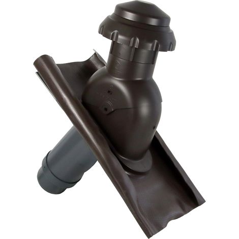 Auraflex DN 125 schwarz mit Wetterkappe + Adapter auf DN100 (1/4)