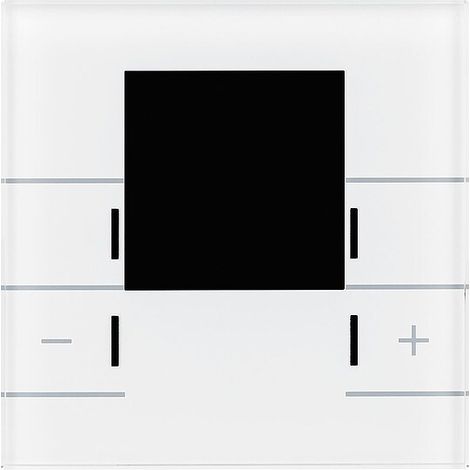 Glas Raumtemperaturregler Smart mit Farbdisplay, Weiß