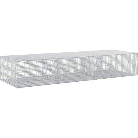 Gabion avec fil de 3,5 mm et maille de 5 x 2,5 cm 300 x 100 x 50 cm - vidaXL (1/5)