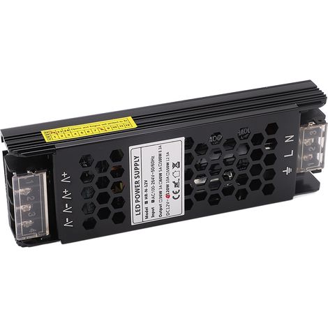 120W 12V DC LED-Netzteil, schnell ableitendes wasserdichtes Netzteil, AC100-264V Konstantspannungstransformator, Hohlgehäuse, Adapter für LED-Streifen. (1/5)