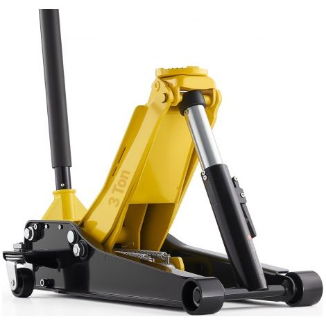 Cric Hydraulique de Manœuvre 3 T,Cric Rouleur Gamme de Levage 75-500 mm,Assistant pour Entretien Voitures VUS Camions Pick-ups Atelier Domicile,avec Pompe à Levage Rapide à Double Piston (1/3)