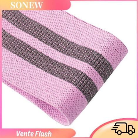 Sonew Bande de résistance de hanche Bande De Résistance Ajustable Non Glissante Pour Hanches sport yoga Petite résistance rose (1/5)