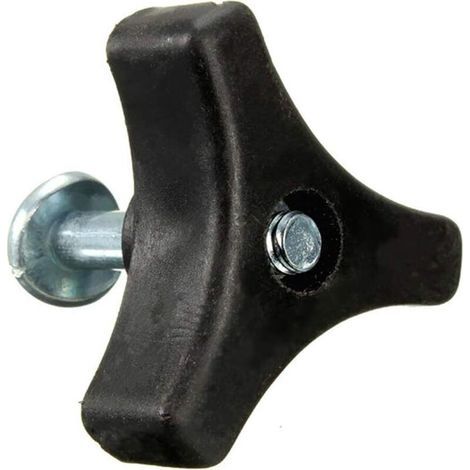 2 maniglie triangolari per tosaerba, vite, dado, bullone - Pezzi di ricambio per attrezzi da giardinaggio - Accessori per tosaerba Honda (nero) (1/4)
