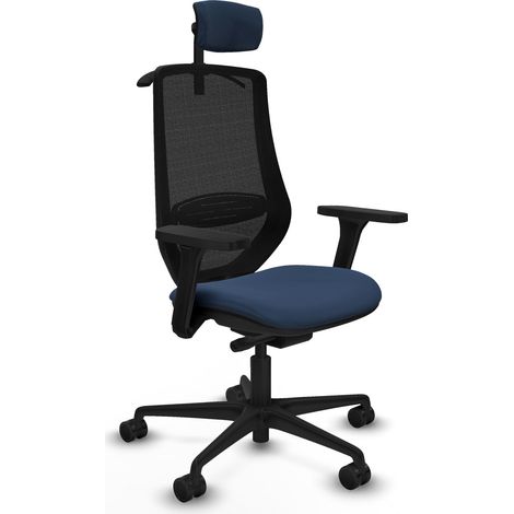 piqueras-y-crespo Mardos chaise bureau bleu marine confortable (1/3)