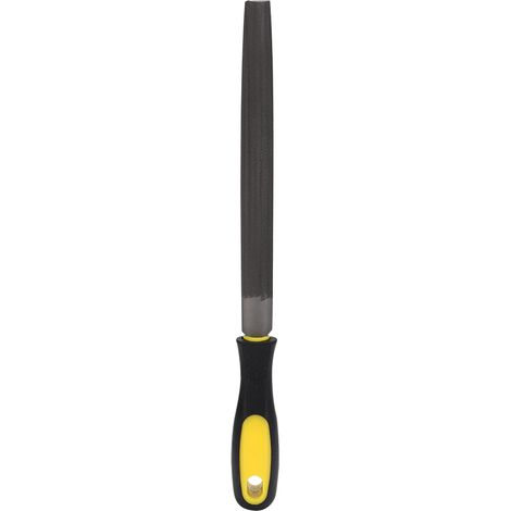 Lime demi-ronde 8 pouces acier meule avec manche, outil de façonnage et affûtage pour métal, lime à dents moyennes. (1/5)
