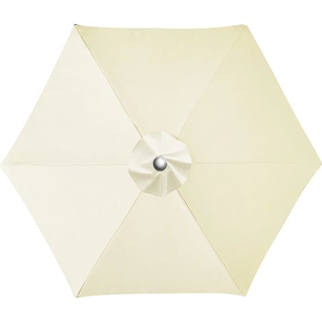 (Jaune clair, 2M, 6 côtes) Tissu polyester, tissu de remplacement pour parasols de terrasse, imperméable et pare-soleil. (1/5)