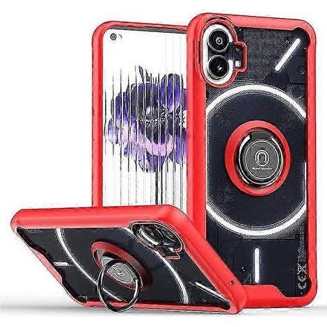 Coque Téléphone 5G avec Anneau Rotatif, Support et Plaque Magnétique – Coque Hybride TPU et Acrylique, Protection Renforcée pour Smartphone (1/5)