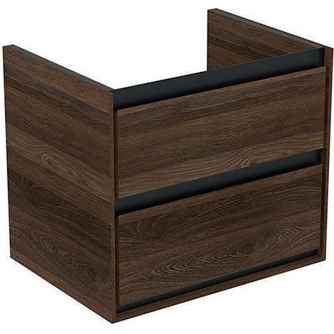 IS MWT-Unterschrank Connect Air,2 Ausz., 600x440x517mm, Nussbaum u. Schwarz matt (1/2)