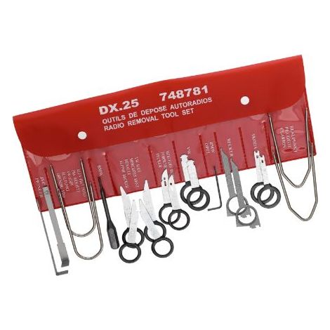 Mallette à outils Kit d'outils pour le démontage de l'autoradio Facom, Jeu de 11 pièces ( Prix pour 1 )