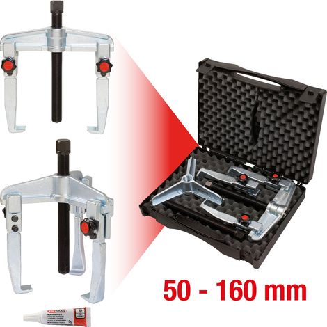 Schnellspann-Universal-Abzieher-Satz, 7-tlg 50-160mm (1/5)