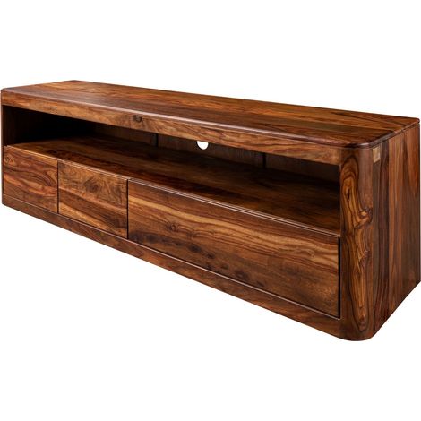 mobile TV in legno di Shesham / Acacia 190x50x60 Noce cerato TORONTO 247