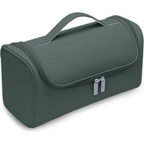 Boîte de rangement portable pour sèche-cheveux avec crochet dissimulé, sac antidérapant pour outils de coiffure, sac de rangement imperméable grande capacité vert (1/5)