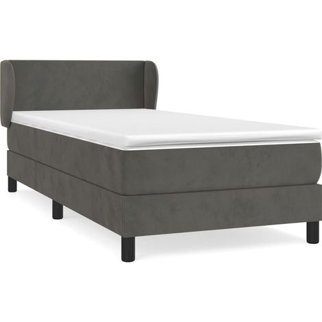 Maison Exclusive - Boxspringbett mit Matratze Dunkelgrau 100x200