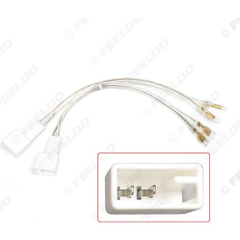 Applicable aux câbles de haut-parleurs Toyota, aux connecteurs de conversion de haut-parleurs de voiture, aux adaptateurs de câbles arrière, aux faisceaux de câbles et aux adaptateurs audio.