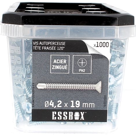 ESSBOX de 1000 Autoperceuses TFC 4.2X19 Zingué (1/2)