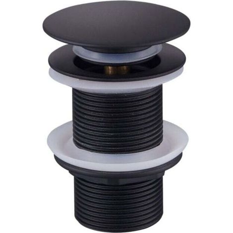 Promotion Bonde de Vidage Pop Up, Bonde Pop Up Sans Trop Plein, Universel Bonde de Lavabo Pop Up, Bonde Lavabo, Bonde de Vidange Lavabo, Bonde Découlement Noir pour Lavabo et Lavabo (1/4)