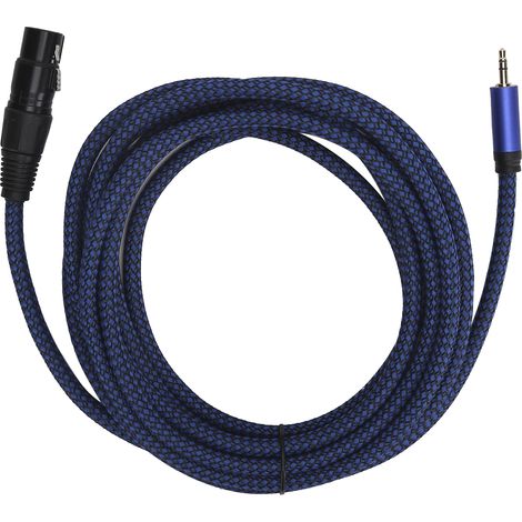 Câble Microphone XLR Femelle vers Jack 3.5mm Équilibré - Cordon de Connexion 1/8 pouce - Modèle JD6036‑4m (1/5)