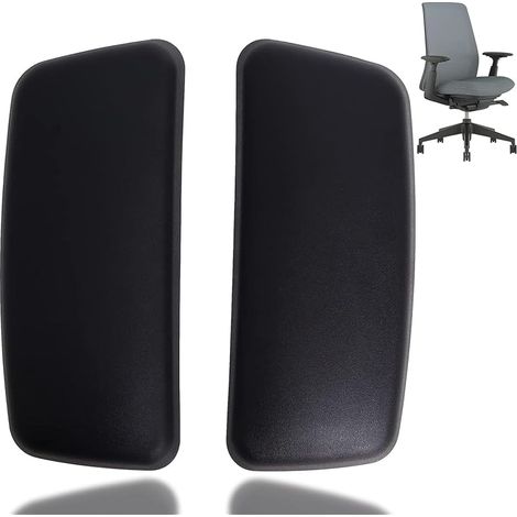 Coussins d’Accoudoirs de Rechange pour Chaise de Bureau Lot de 2, Compatibles avec Haworth Zody, Accoudoirs Noirs Confortables et Faciles à Installer (1/5)