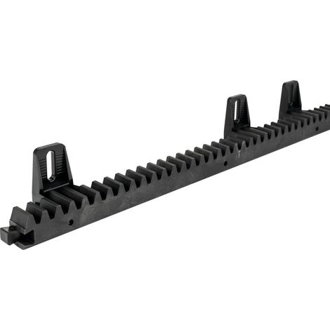 Came – Crémaillère pour portail en nylon PA6 et fibre de verre – Support de fixation inclus – Pour portails coulissants jusqu'à 600kg – 9CGZP (1/3)