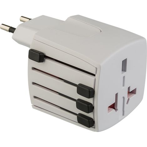 Poly Pool PP0430 Netzstecker-Adapter Typ L (IT) Universal Weiß
