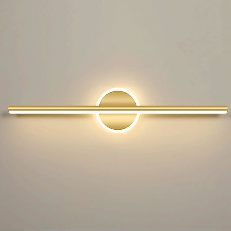 Moderne LED-Wandleuchte für Badezimmerspiegel, goldene Metall-Wandleuchte für Badewanne (1/5)