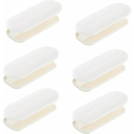 Lot de 6 poignées de fenêtre autocollantes en plastique pour portes et fenêtres armoire réfrigérateur porte fenêtre poignée ouverture pratique poignées auto-adhésives poignée de porte couli (1/5)