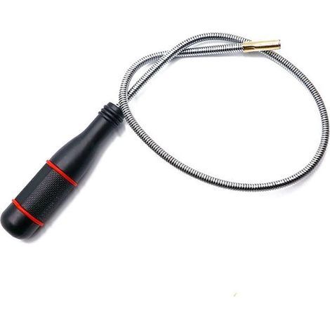 Outil de Ramassage Magnétique Flexible Pick Up Outils Portable Aimant Flexible Mecanique Balais Magnétique pour Ramassage Petites Pièces Écrous Boulons Vis Clé Pièces Automobiles 590mm (1/5)