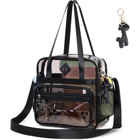 Sac fourre tout transparent pour les événements en stade et concerts femmes (1/4)