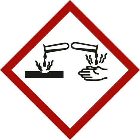 HOFFMANN Symbole pour les substances dangereuses Corrosif, Type: 03015