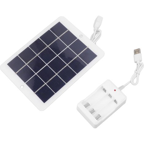 Chargeur de batterie solaire 3W 5V à haut taux de conversion et rendement élevé, cellule solaire portable pour une utilisation en extérieur (1/5)