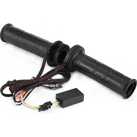 1 paio di manopole riscaldate elettricamente per manubrio moto, 22 mm (7/8") -Crezuo