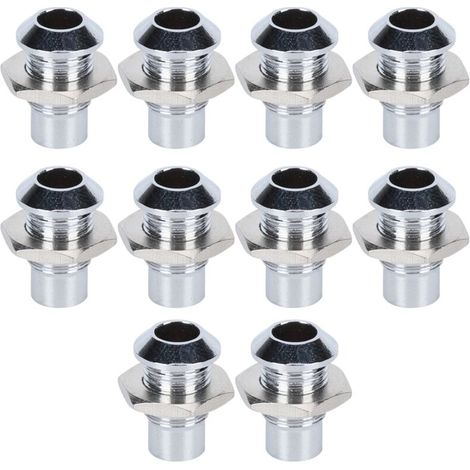 Lot de 10 supports de montage convexes en cuivre pour diodes électroluminescentes de 5 mm / 0,2 pouce (1/5)