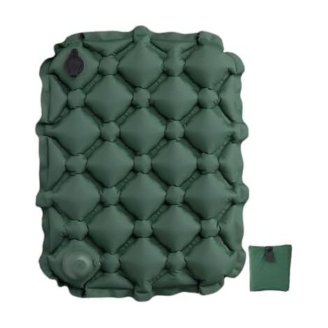 Coussin gonflable de voyage avec pompe intégrée Coussin portable supportant jusqu'à 150 kg, type stade, idéal pour le camping, la randonnée, les gradins, les concerts et le sport. (1/5)