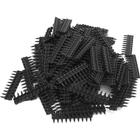 1000 runde und spitze Gasnägel, schwarze Folie, Tür- und Fensterzubehör, 3/4 Zoll