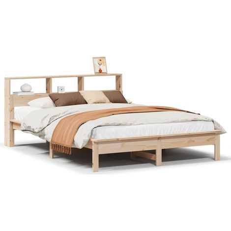 Maison Exclusive - Letto senza Materasso 150x200 cm in Legno Massello di Pino (1/5)