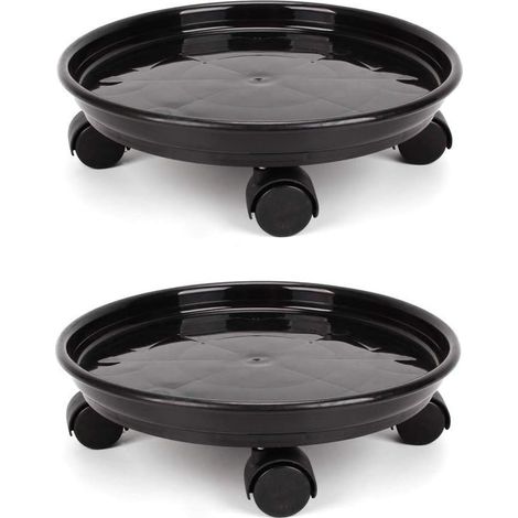 Carrello portavasi in 2 pezzi con 4 ruote universali per un facile trasporto di vasi da fiori pesanti o come contenitore per piante