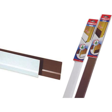Parafreddo adesivo in pvc flessibile con feltro per porte - cm.100, colore marrone