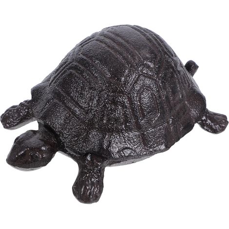 Boîte Cache-clés Extérieure en Fer Forme de Tortue Vintage Noir Rangement Clé Secret pour Maison et Patio Décoration Extérieure Pratique (1/5)