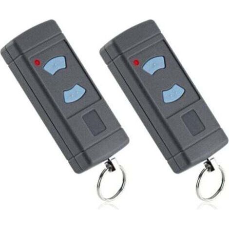 Set aus 2 Garagentoröffnern, blaue Tasten, 868 MHz, Ersatz für HORMANN Modelle HSE2-868, HSM4-868 und HSE4-868 und kompatibel mit Tubauto Modellen HSM4-868 und HS4-868.