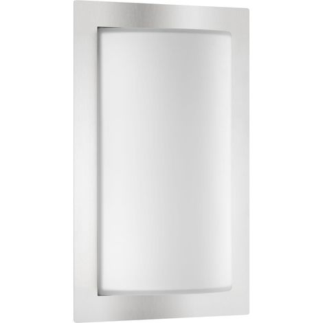 Luminaire extérieur LED LCD détecteur de mouvement acier inoxydable argenté L 19,5 cm 12 W 3000 K IP44 réf. 043LEDSEN (1/5)