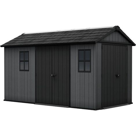 Keter Newton Plus Dual Entry Shed 13x7.5ft - Grey