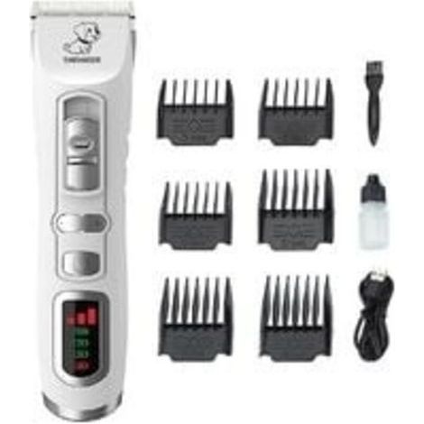 Cortapelos para perros - Cortapelos profesional de 3 modos para perros y gatos con pelo largo y grueso, cortapelos eléctrico recargable inalámbrico con batería de 2200 mAh (dyk-alovez) (1/4)