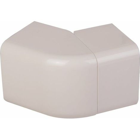 Angle extérieur plastique rigide - blanc crème RAL 9001 (1/2)