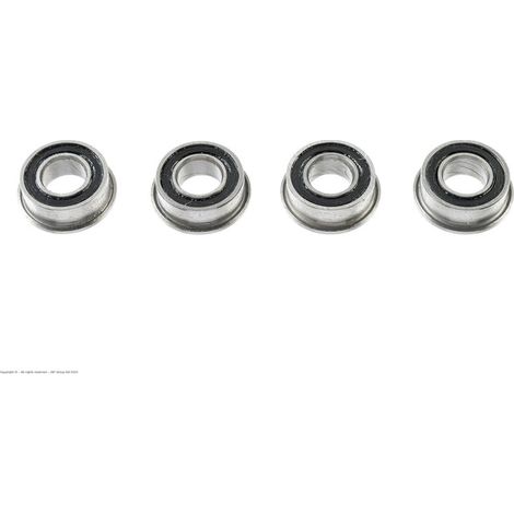 Revtec - Ball Bearing - Chrome Steel - ABEC 3 - Rubber Shielded - 4X8X3 - Flanged - MF84-2RS - 4 pcs