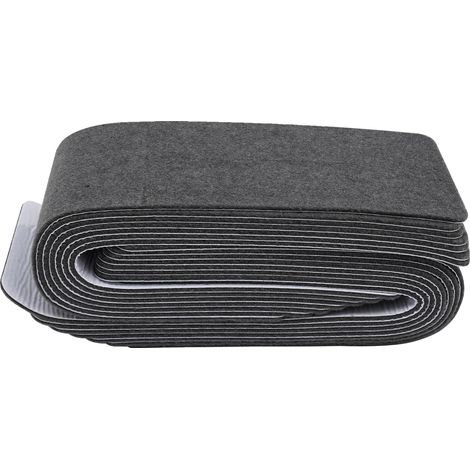 Tapis de marche d'escalier, surface antidérapante, installation facile, Gris clair, 760x203mm (1/2)