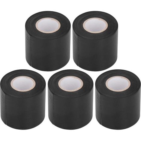 TIKATARER Ruban de Jeu de Lignes, Ruban Isolant pour Climatiseur 5 Pièces Ruban de Tuyau de Climatiseur Ruban de Jeu de Lignes HVAC Ruban Résistant à l\'huile Rubans d\'emballage de (1/5)
