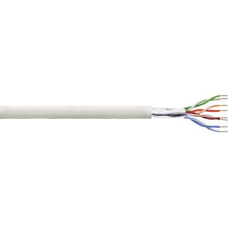 LogiLink CPV0013 Netzwerkkabel CAT 5e F/UTP 4 x 2 x 0.13 mm² Grau 100 m
