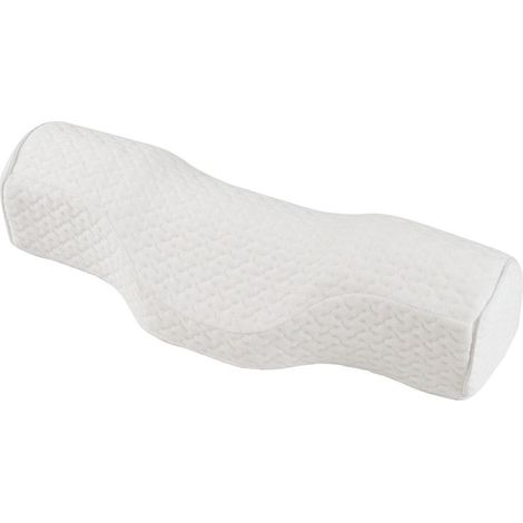 1 oreiller cervical pour dormir, oreiller de soutien cervical en mousse à mémoire de forme pour les raideurs de la nuque, oreiller de soutien cervical pour les personnes dormant sur le côté et sur le